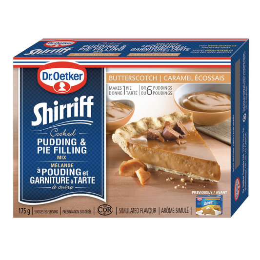 Dr. Oetker Shirriff Butterscotch Pudding and Pie Filling 175g/6.1oz (Shipped from Canada)