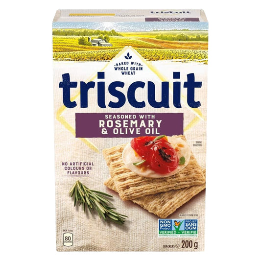 Triscuit Rosemary & Olive Oil Crackers 200g/7oz (Shipped from Canada)