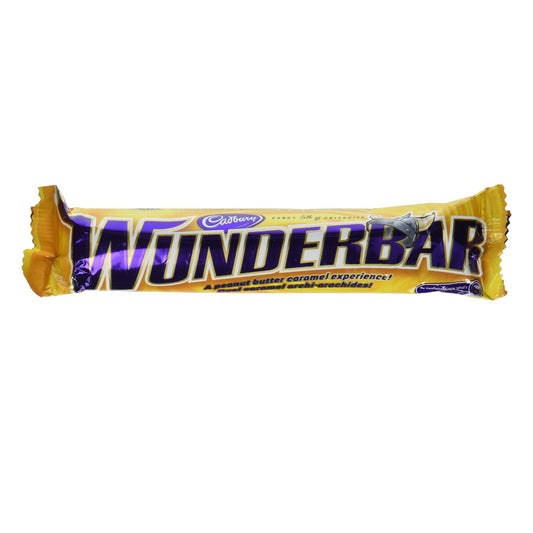 Wunderbar 24 Bars Cadbury Creamy Peanut Butter Light Rice Crisps and Chewy Caramel All Smothered in a Rich Creamy Milk Chocolate From Canada