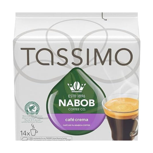 Tassimo Nabob Cafe Crema Single Serve T-Discs, 14 T-Discs, 110g/3.8oz (Shipped from Canada)