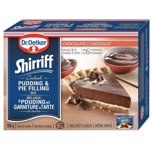 Dr. Oetker Shirriff Cooked Pudding & Pie Filling Mix Chocolate 180g/6.349oz (Shipped from Canada)