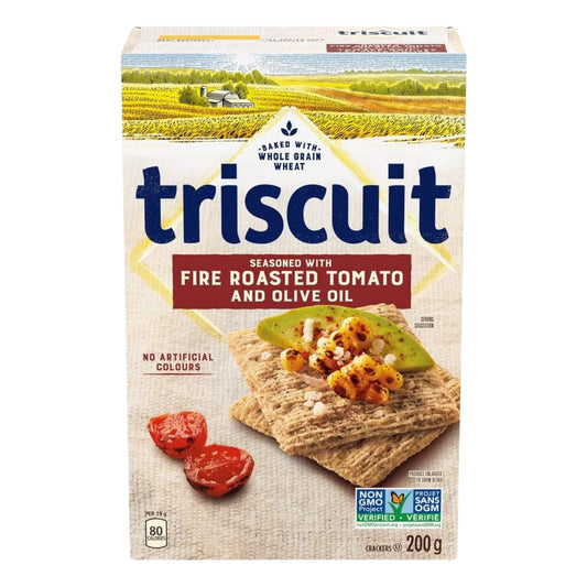 Triscuit Fire Roasted Tomato & Olive Oil Crackers 200g/7oz (Shipped from Canada)
