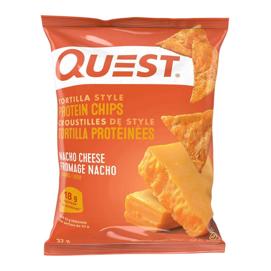 Quest Nacho Cheese Tortilla Protein Chips, 32g/1.12oz Shipped from Canada