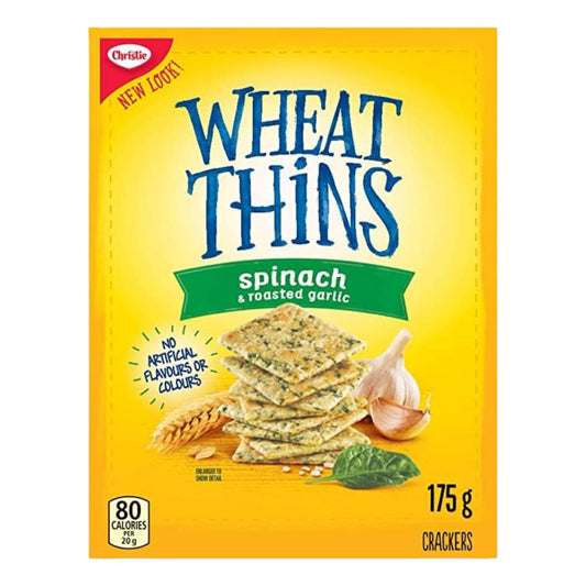 Wheat Thins Spinach & Roasted Garlic Crackers 175g/6.1oz (Shipped from Canada)