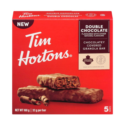 Tim Hortons Double Chocolate Granola Bars 150g/5.2oz (Shipped from Canada)
