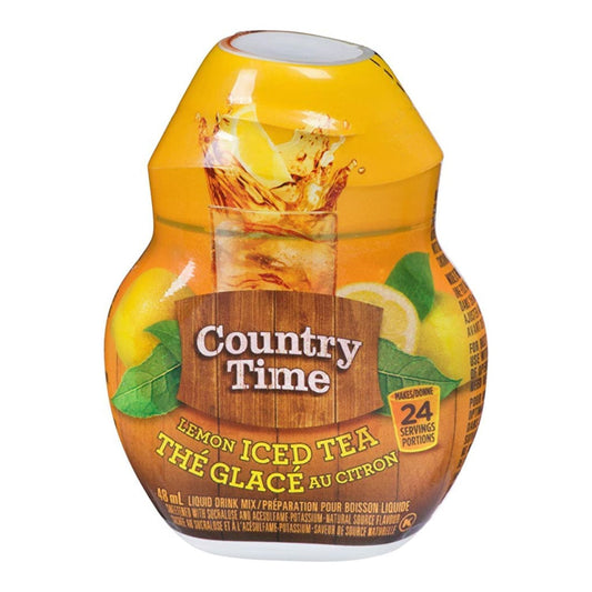 Country Time Lemon Iced Tea Liquid Drink Mix, 48ml/1.6 fl. oz. (Shipped from Canada)