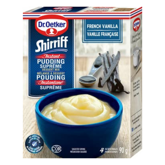 Dr. Oetker Instant Pudding French Vanilla 90g/3.1oz (Shipped from Canada)