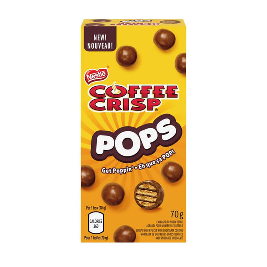 Coffee Crisp Pops Chocolaty Snacks Carton, 70g/2.5oz (Shipped from Canada)