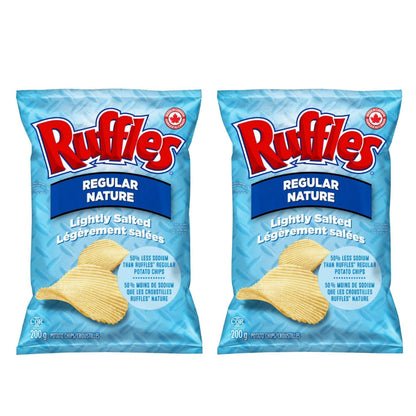 Ruffles Regular Lightly Salted pack of 2