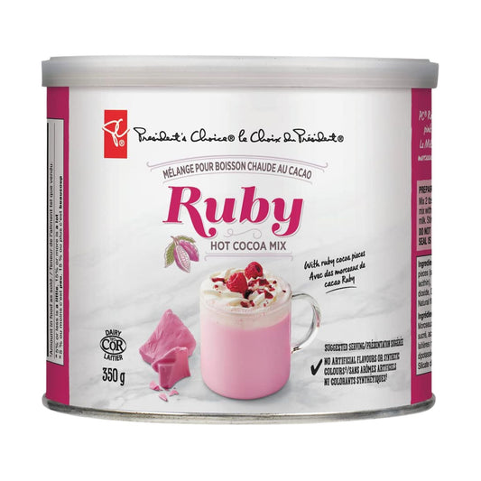 President's Choice Hot Cocoa Mix Ruby Flavor 350g/12.3oz (Shipped from Canada)