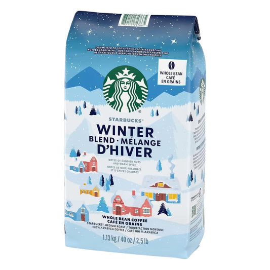 Starbucks Winter Blend Medium Roast Whole Bean Coffee, 1.13kg/2.5 lbs (Shipped from Canada)