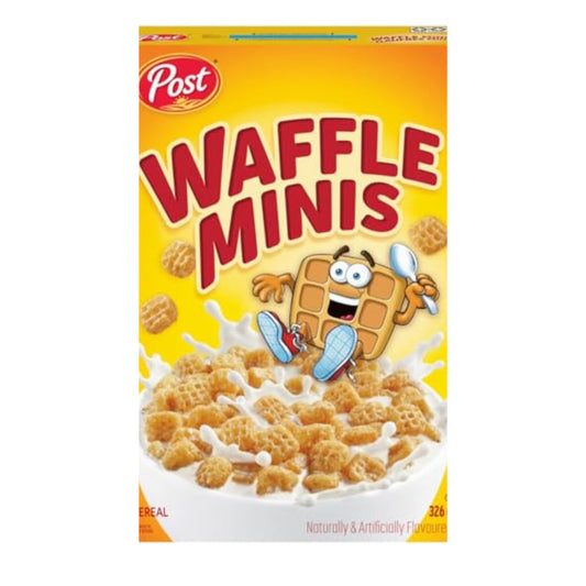 Post Waffle Crisp Breakfast Cereal, 326g/11.5oz (Shipped from Canada)