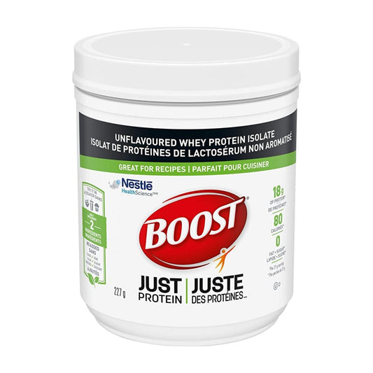 Boost Just Protein Unflavoured Instant Whey Protein Isolate Powder, 227g/8oz (Shipped from Canada)