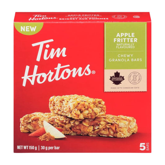 Tim Hortons Apple Fritter Granola Bar, 150g/5.3oz (Shipped from Canada)