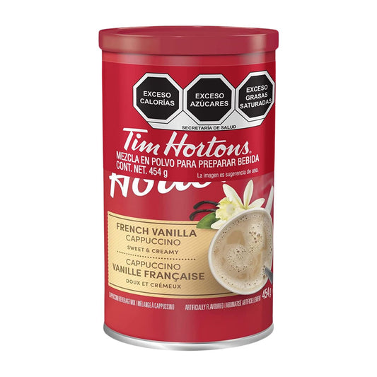 Tim Hortons French Vanilla Cappuccino Rich and Delicious 454g/16.01oz (Shipped from Canada)