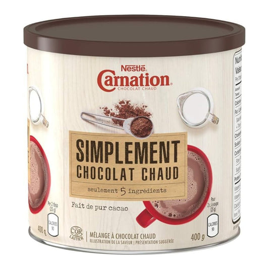 Nestle Carnation Simply 5 Hot Chocolate, Canister, 400g/14.1oz (Shipped from Canada)