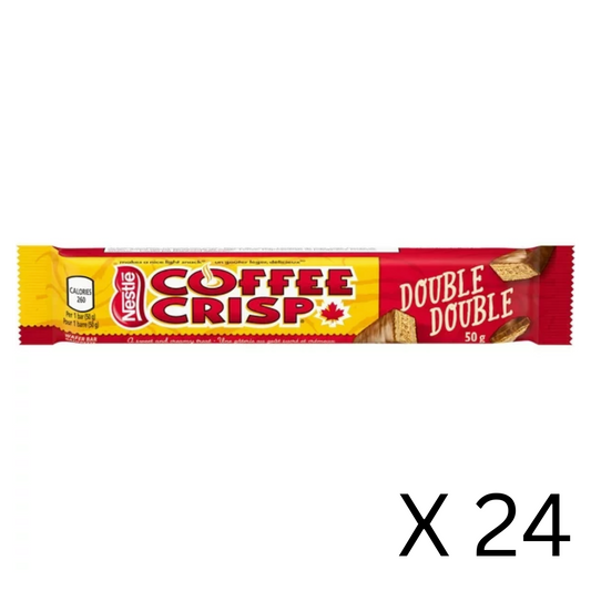 Coffee Crisp Double Double Chocolate Bars Case 24 X 50g/1.8oz (Shipped from Canada)