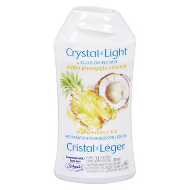 Crystal Light Aloha Pineapple Coconut Liquid Drink Mix 48mL/1.62oz (Shipped from Canada)