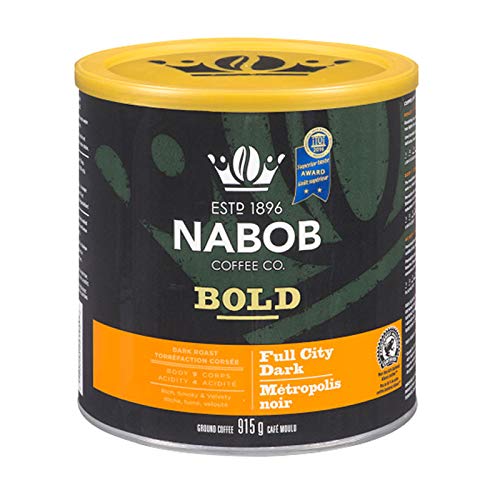 Nabob Coffee co Bold Full City Dark Ground Coffee 915g/32.27oz (Shipped from Canada)