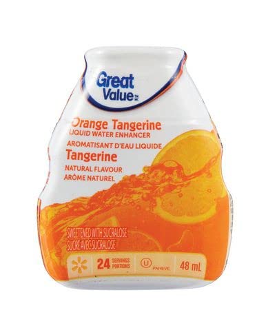 Great Value Orange Tangerine Liquid Water Enhancer 48ml/1.62oz (Shipped from Canada)