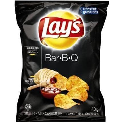 Lays Barbecue Potato Chips Snack Bag