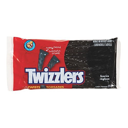 Twizzlers Black Licorice Candy 375g/13.22oz (Shipped from Canada)