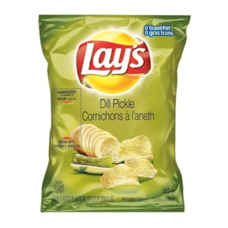 Lays Dill Pickle Potato Chips Snack Bag