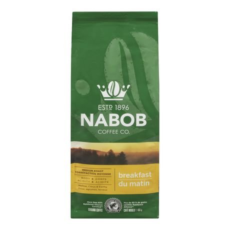 Nabob Ground Coffee Breakfast Medium Roast 300g/10.58oz (Shipped from Canada)