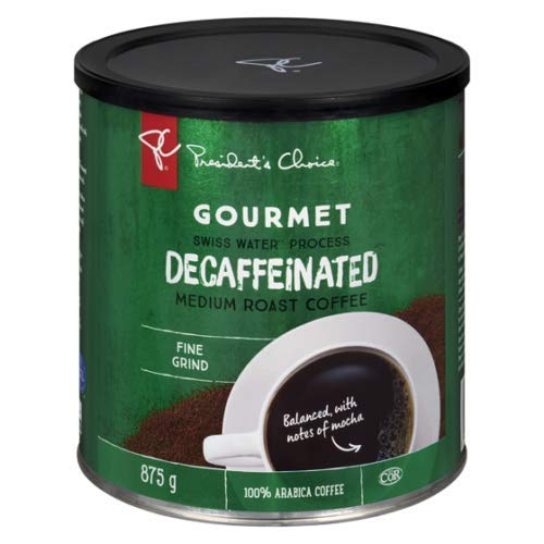 President's Choice Gourmet Decaffeinated Medium Roast Fine 100% Arabica Coffee 875g/30.9
