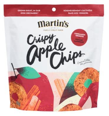 Martin's Cinnamon Groove Crispy Apple Chips, 85g/3oz (Shipped from Canada)