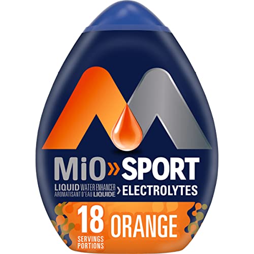 MiO Sport Orange Electrolyte Liquid Water Enhancer, 48mL/1.6 fl. oz (Shipped from Canada)