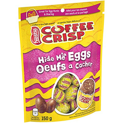 Coffee Crisp Easter Hide Me Chocolate Eggs, 150g/5.2oz (Shipped from Canada)