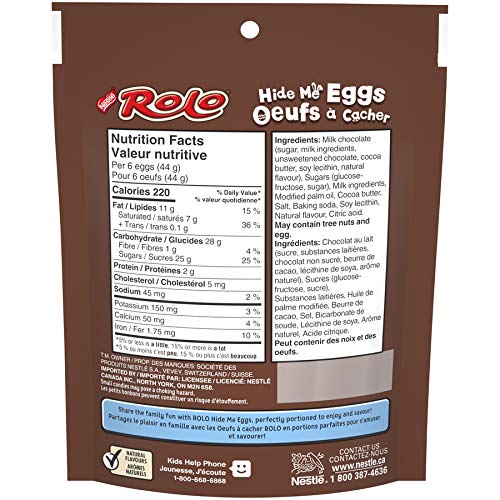 Nestle Rolo Easter Hide Me Chocolate Eggs, 150g/5.3oz (Shipped from Canada)