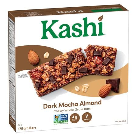 Kashi Dark Mocha Almond Whole Grain Granola Bars, 175g/6.1oz (Shipped from Canada)