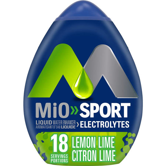 MiO Sport Lemon Lime Electrolyte Liquid Water Enhancer, 48mL/1.6 fl. oz. (Shipped from Canada)
