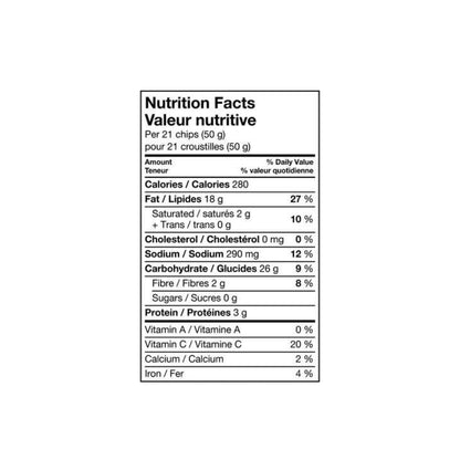 Ruffles Regular Potato Chips Nutritional Facts