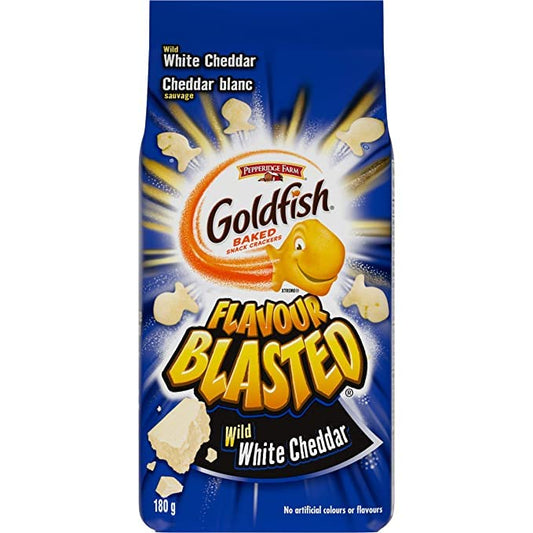Goldfish Flavour Blasted Wild White Cheddar Crackers 180g/6.3oz (Shipped from Canada)