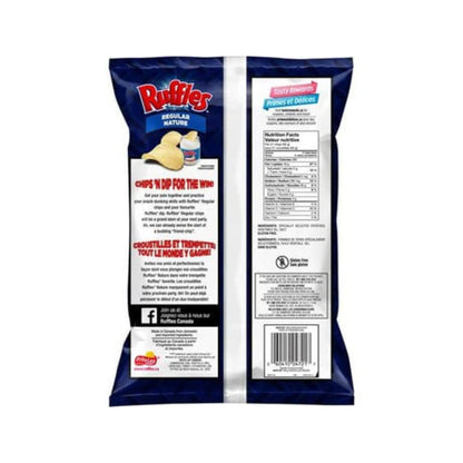 Ruffles Regular Potato Chips back cover