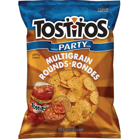 Tostitos Multigrain Rounds Tortilla Chip Party Size