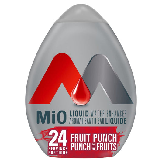 MiO Fruit Punch Liquid Water Enhancer, 48mL/1.6 fl. oz. (Shipped from Canada)