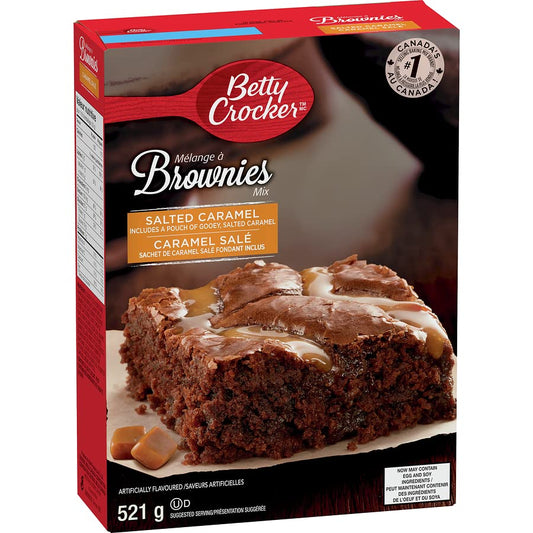 Betty Crocker Brownie Mix Salted Caramel 521g/18.3oz (Shipped from Canada)