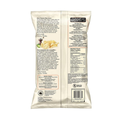 Miss Vickie's Lime & Black Pepper Potato Chips back cover