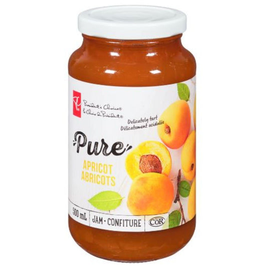 President's Choice Pure Apricot Jam 500ml/16.9oz (Shipped from Canada)