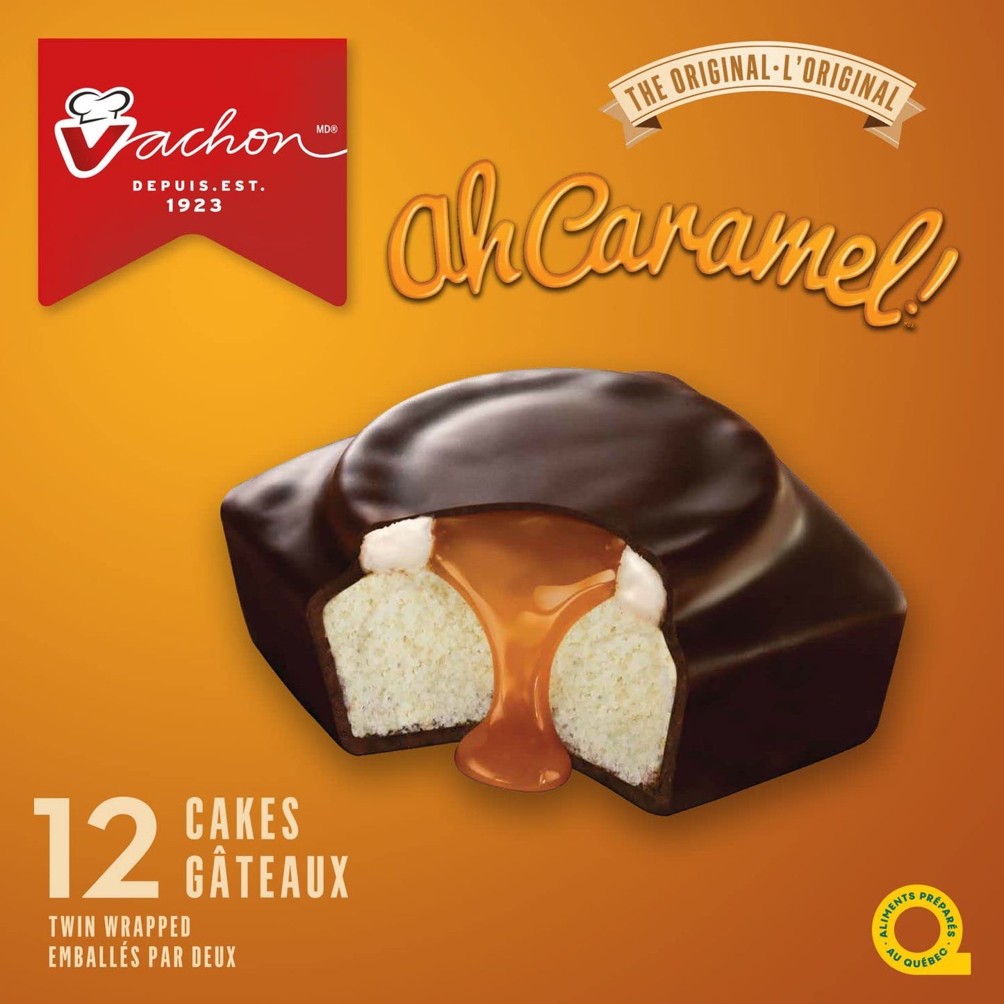 Vachon Ah Caramel Snack Cakes 336g/11.8oz (Shipped from Canada)