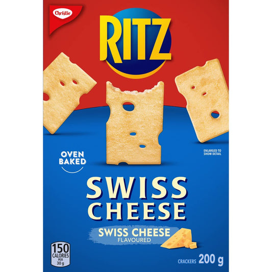 Christie Ritz Swiss Cheese Flavoured Crackers 200g/7.1oz (Shipped from Canada)