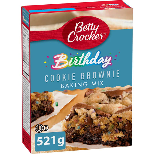 Betty Crocker Brownie Mix Birthday Cookie Brownie 521g/18.3oz (Shipped from Canada)