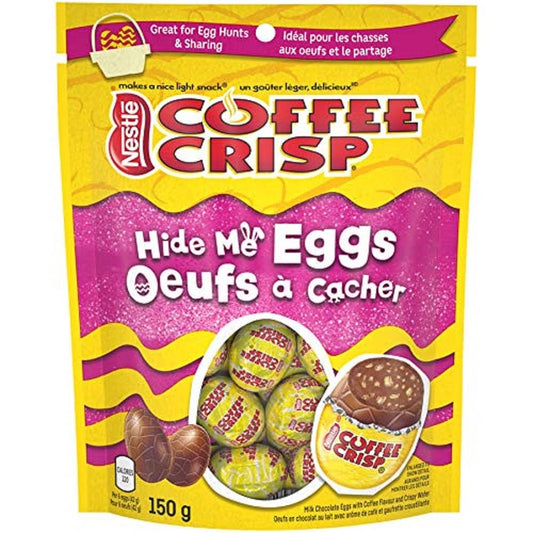 Coffee Crisp Easter Hide Me Chocolate Eggs, 150g/5.2oz (Shipped from Canada)