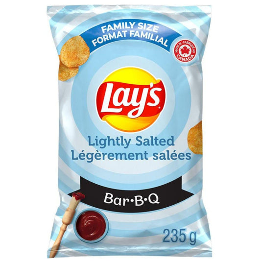 Lays Lightly Salted Barbecue Potato Chips Family Bag