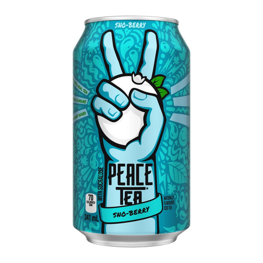 Peace Tea Iced Tea Sno-Berry 341 mL/11 fl.oz (Shipped from Canada)