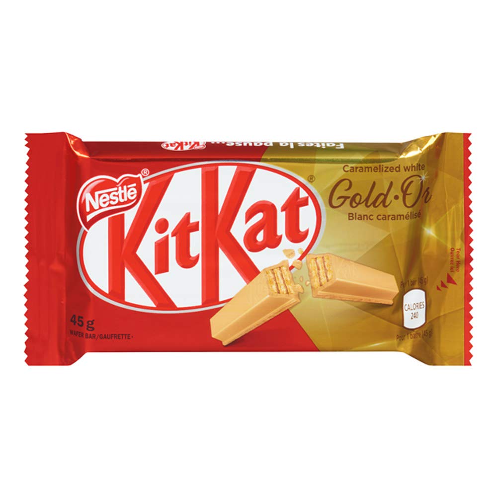 Kit Kat Gold Caramelized White Chocolate Wafer Bar Multipack 48x42g, 2.1kg/72oz (Shipped from Canada)